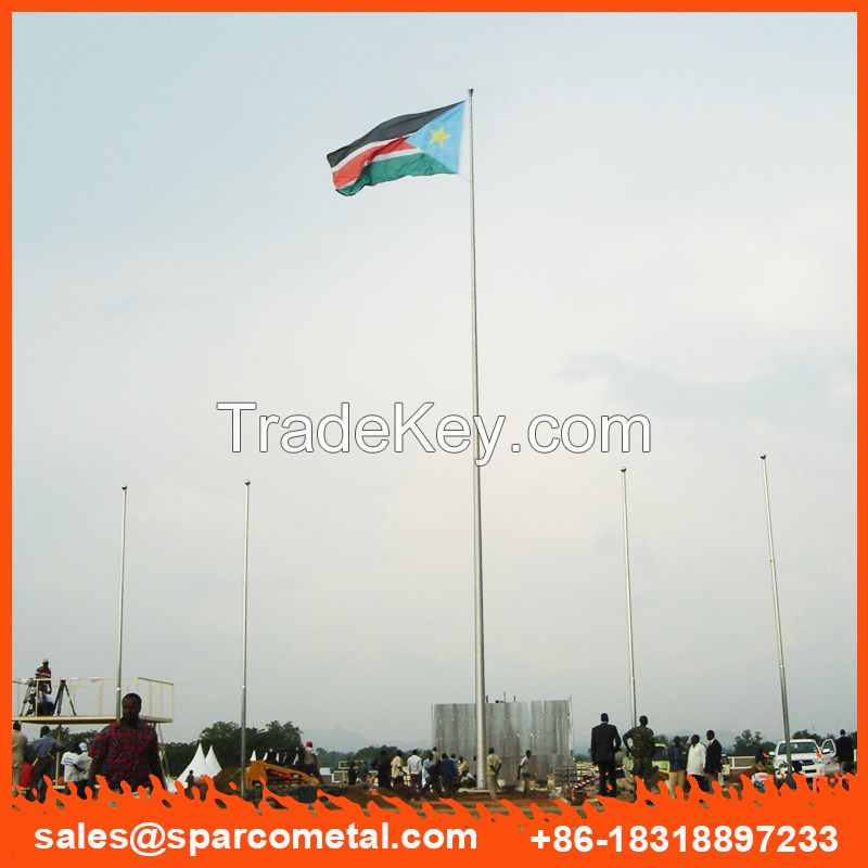South Sudan govenment internal halyard 30m flagpole