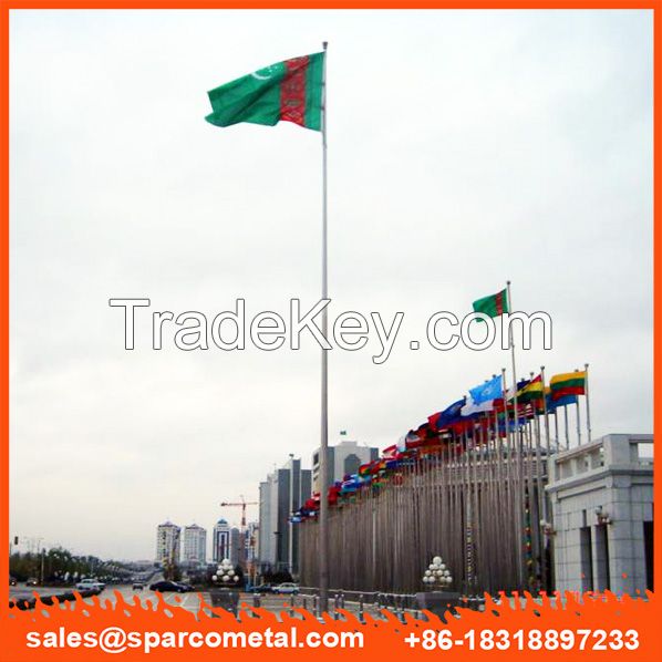 Turkmenistan outdoor 15m conical flagpole