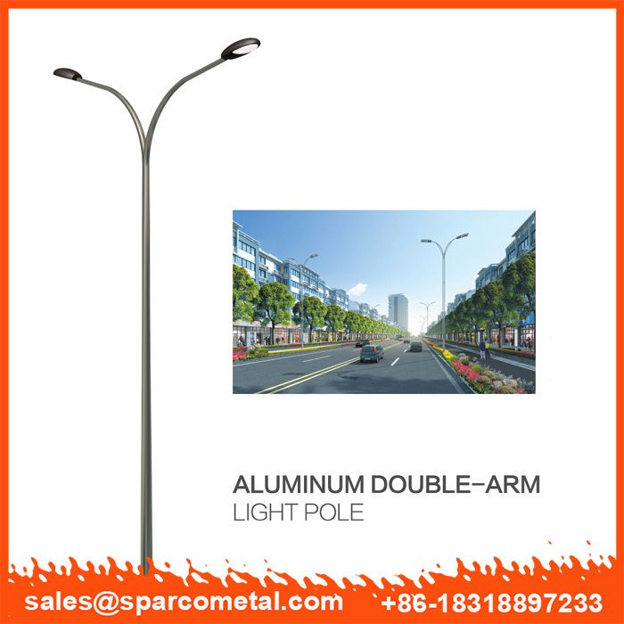 CE certified double arm solar post light