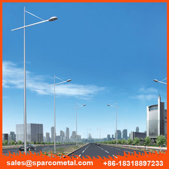 corrosion resistant outdoor solar lamp pole