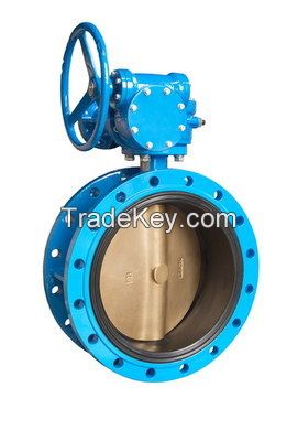 Double flanged type centric butterfly valve