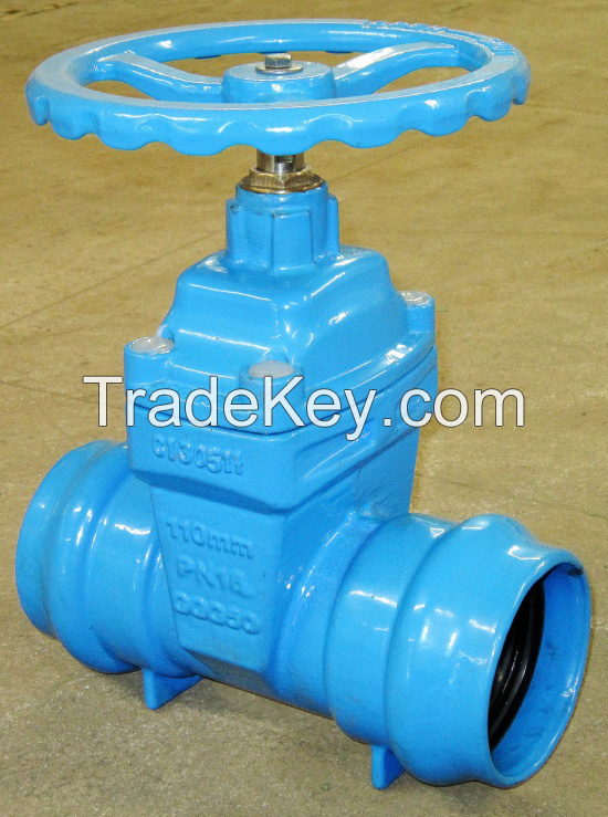 Socket end Resilient gate valve-for PVC pipe.