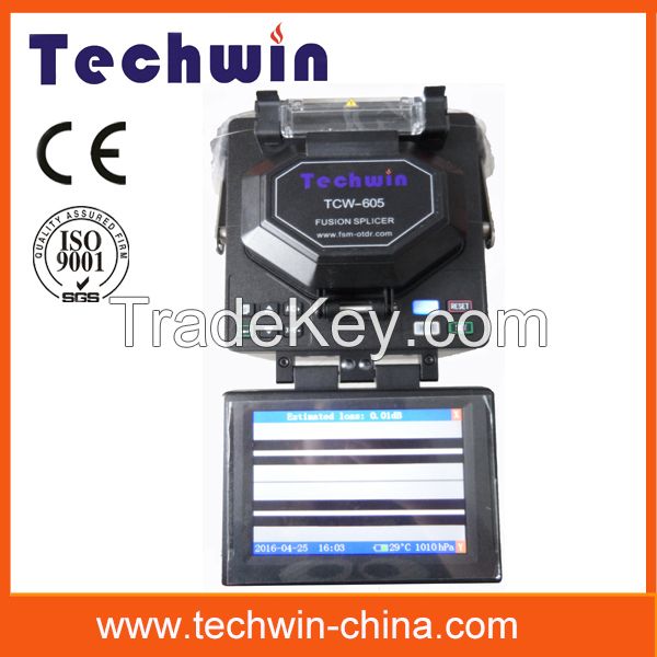 Techwin high precision fiber optic fusion splicers TCW-605