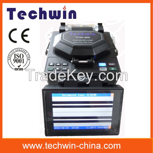 Techwin high precision fiber optic fusion splicer TCW-605