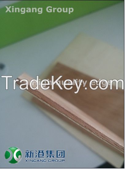 Xingang Thin Plywood 2.7-3MM Melamine Paper Okoume Faceback