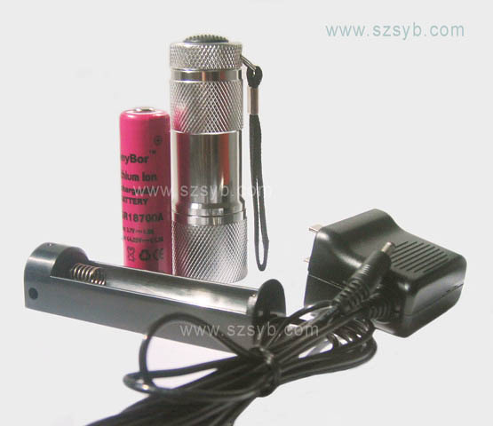 Long-life rechargeable led flashlight set