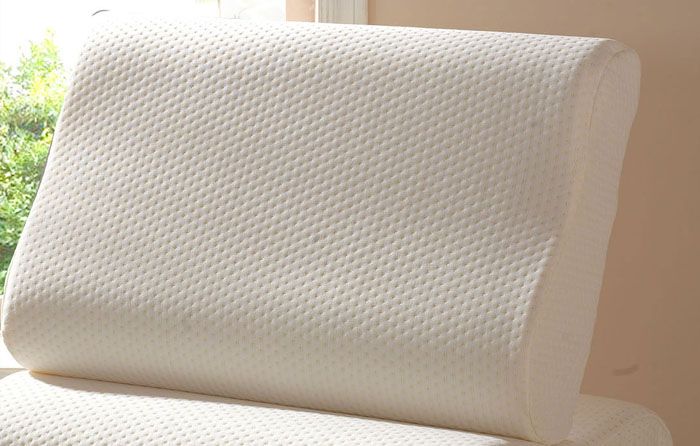 Contoured Memory foam pillow, bamboo breathable fabric side sleep pillow, low-resilience