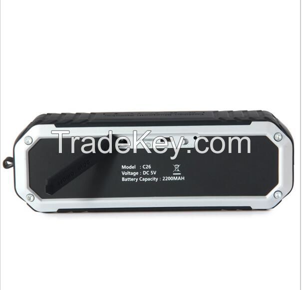 Outdoor Waterproof Shockproof Speaker Wireless Bluetooth4.0 Stereo Bluetooth Speaker,bluetooth wireless outdoor soundbar speaker
