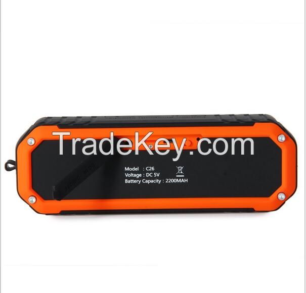 Outdoor Waterproof Shockproof Speaker Wireless Bluetooth4.0 Stereo Bluetooth Speaker,bluetooth wireless outdoor soundbar speaker