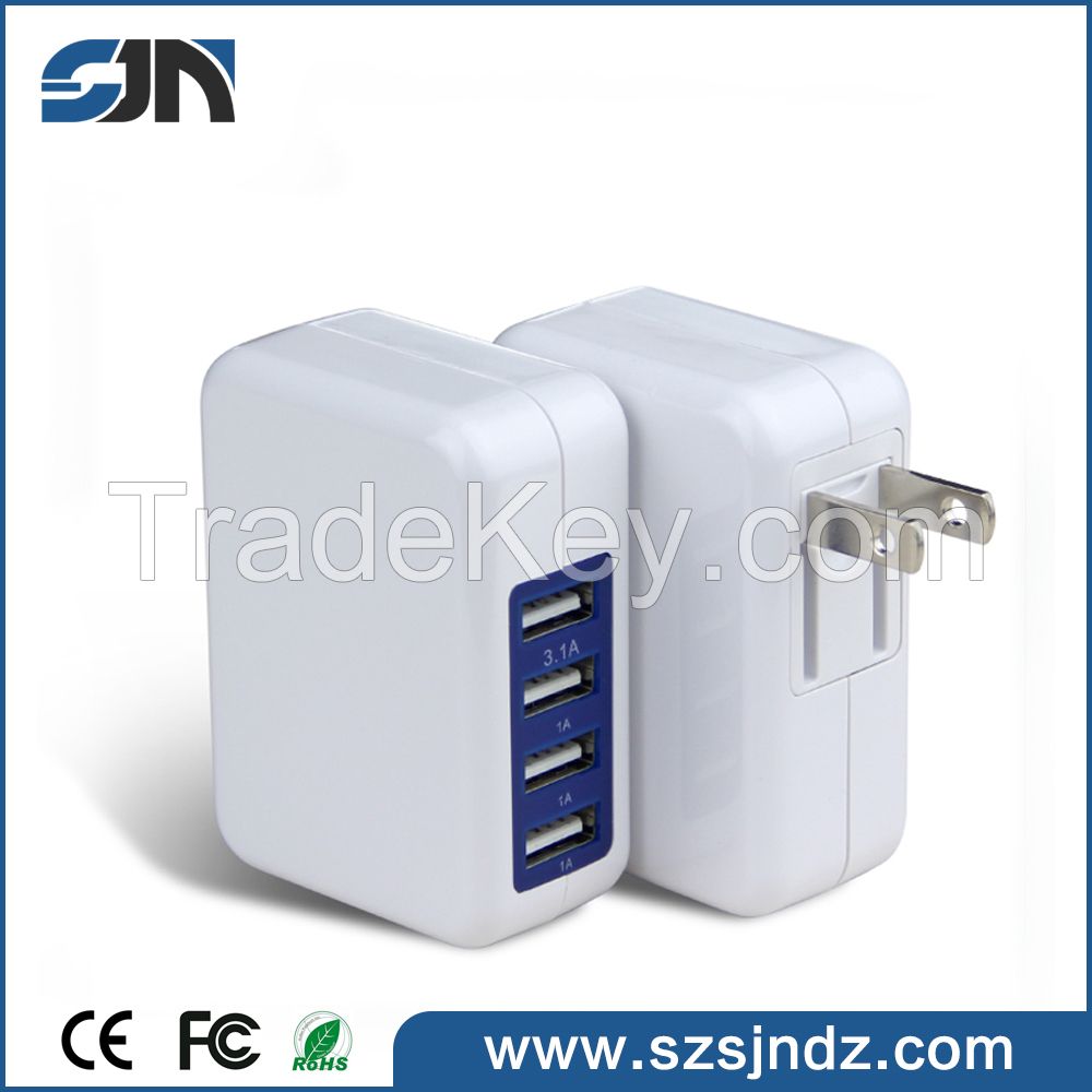 2016 New design multi port usb charger smart station for tablets and s