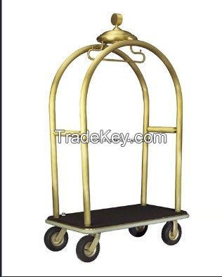 Luxury Hotel Copper Luggage Trolley (DF26)