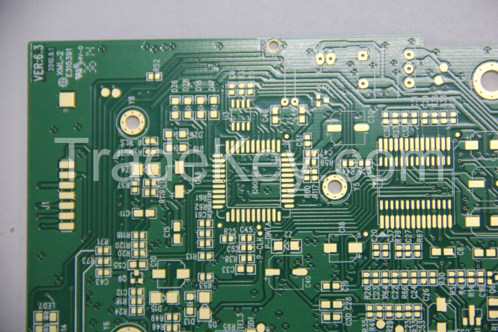 Double sided PCB boards /1.6mm FR4 Laminate, RoHS complianc PCBs/ ENIG surface finish fabrication