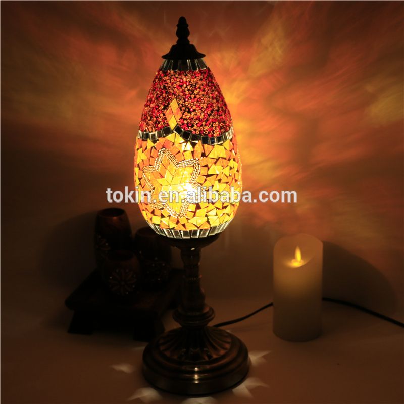 AmazingTokin-lighting (TC1L03) Handmade Mosaic Art Turkish LED mosaic table Lamps