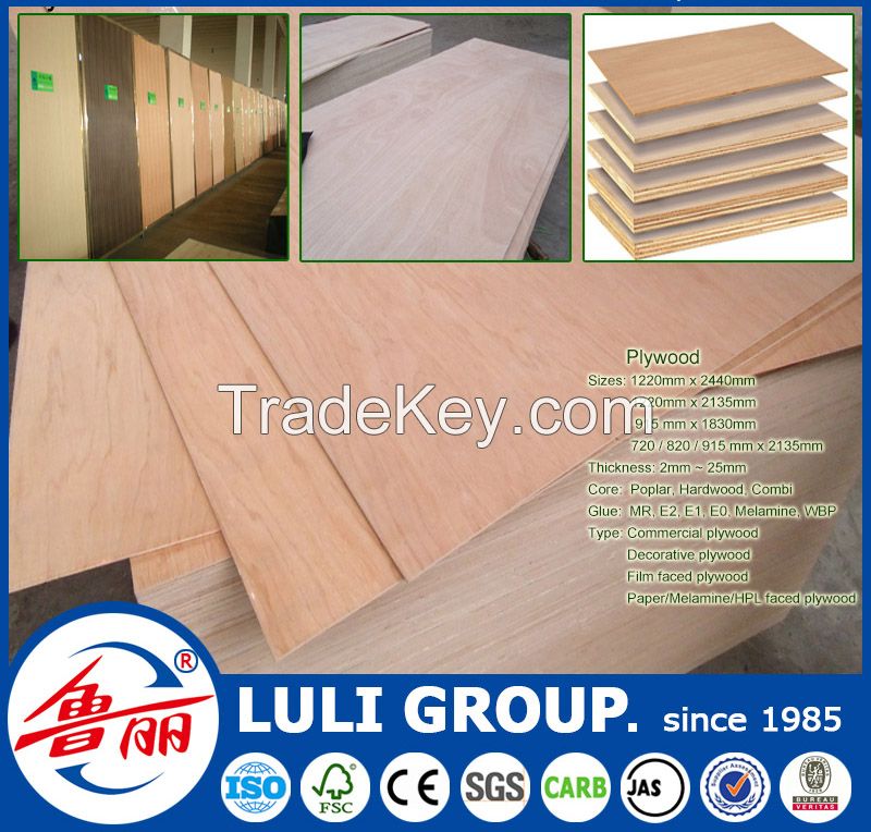 hot sale 2.5mm - 18mm cheap Plywood prices from China factory