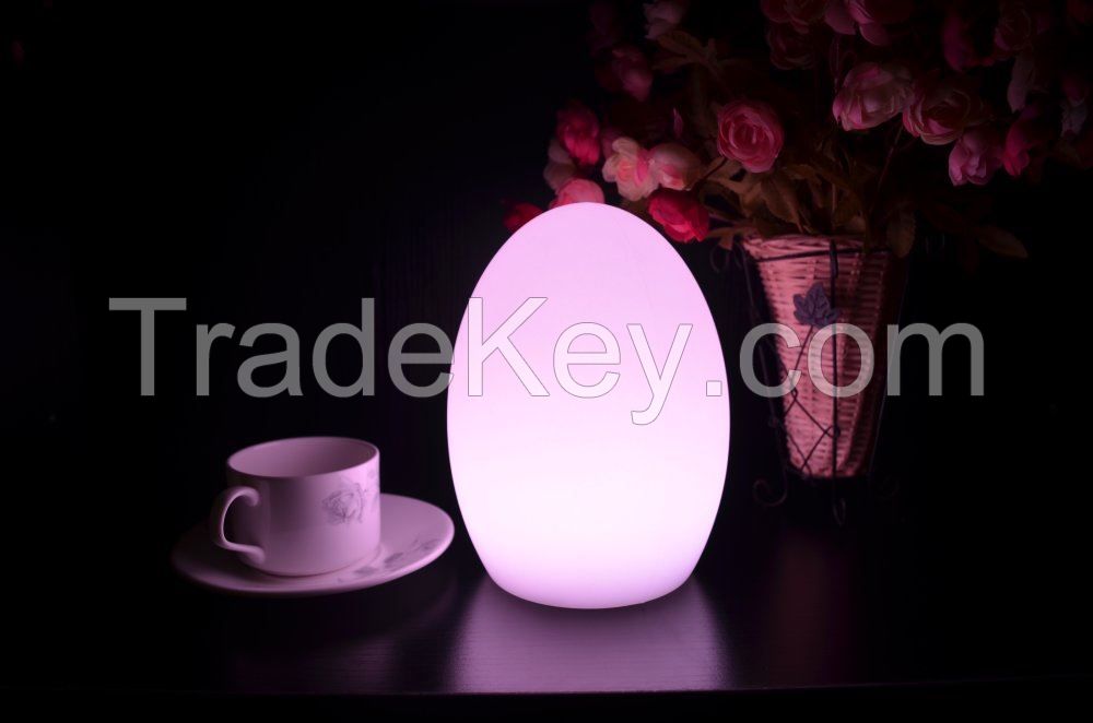 19cm Color Changing Egg Mood Light led table lamp - Rechargeable