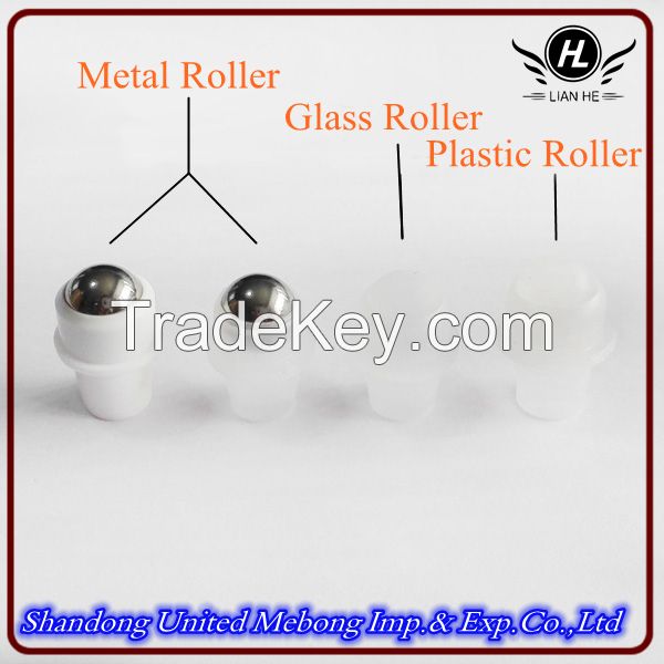 Wholesale different color 10ml glass roll on bottle with roller and cap