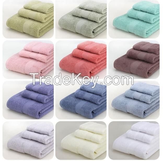 Wholesale 2016 High Quality Cotton 3-Piece Towel Set