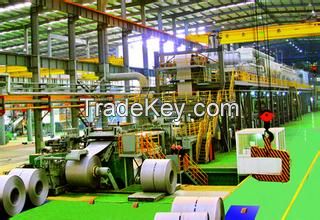 Hot dipped galvanized plate production line