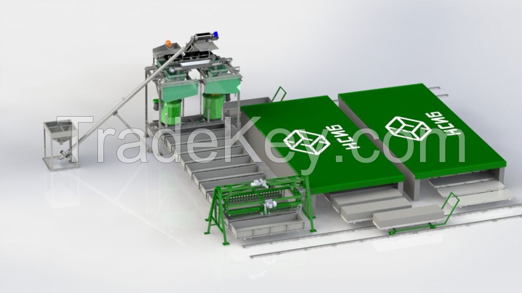 Aerated Concrete Blocks Production Line NS-100KA