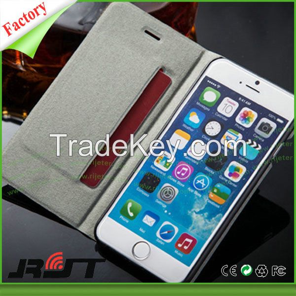 Manufacturer Wholesale PU Leather Flip Case Cover with Card Holder
