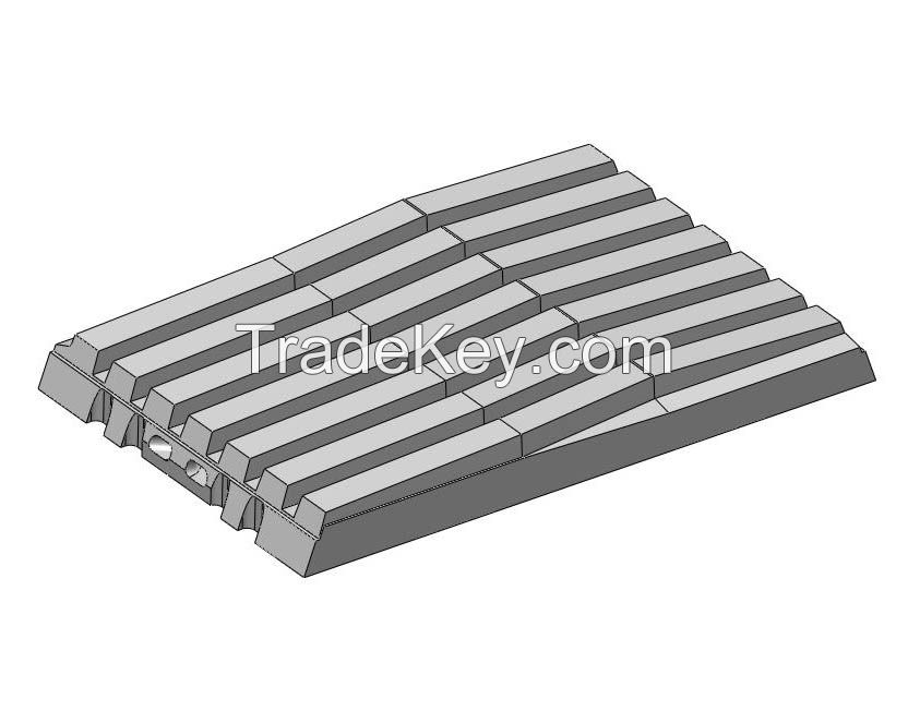 Jaw Crusher Plates Manganese Steel Jaw Plates