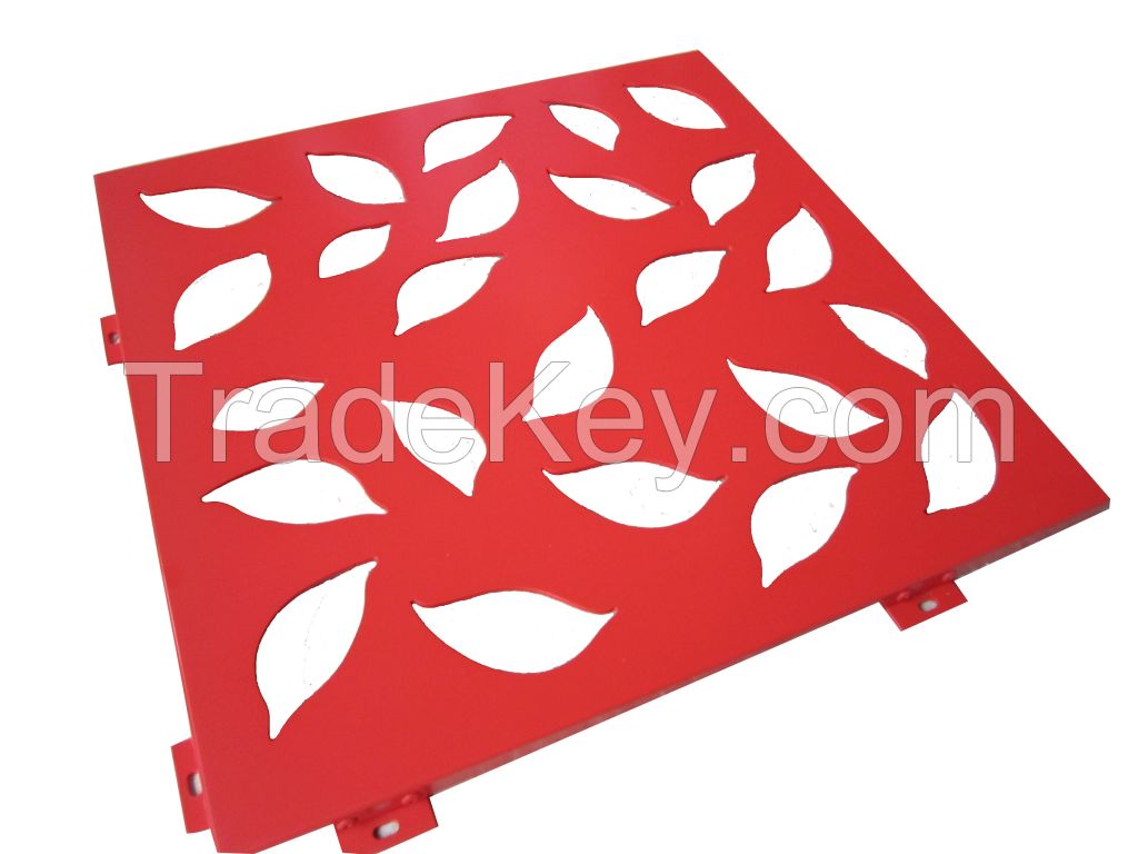 Perforated Aluminum Solid Panel for building decoration