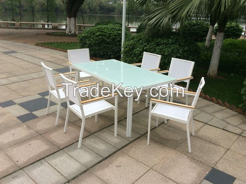 Unique Design Aluminium Dining Table And Chair