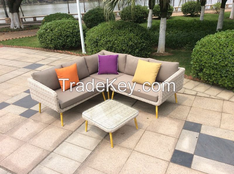 UV-resistace Outdoor Wicker Furniture  Rattan Sofa