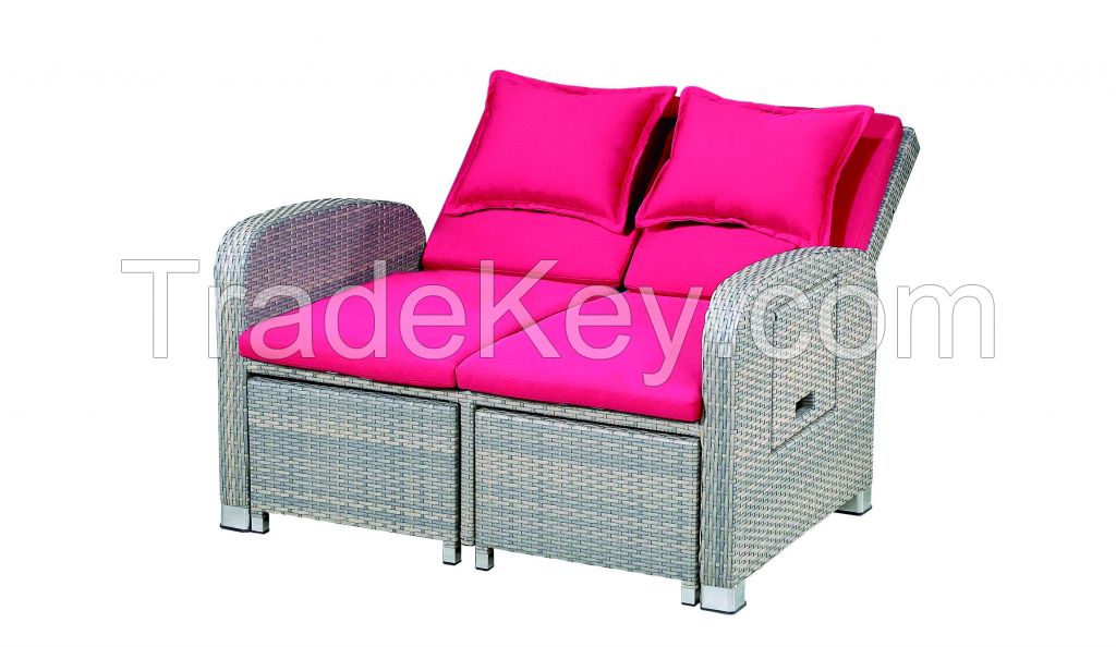 PE Wicker  Sofa Outdoor Furniture Rattan Sofa Set