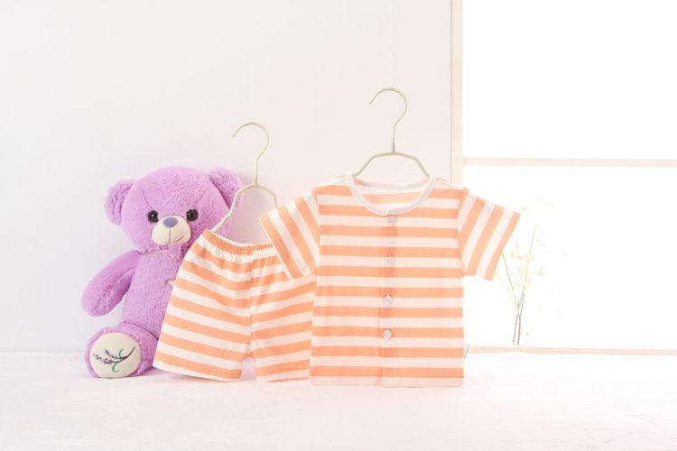 Baby short sleeve short pants suit stripe underwear