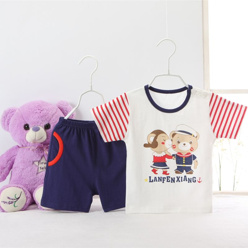 0-3 ages baby suit short sleeves short pants sets