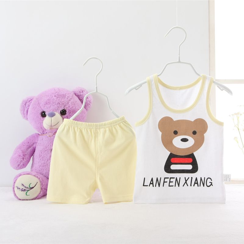 0-3 years baby vest & shorts suit summer use