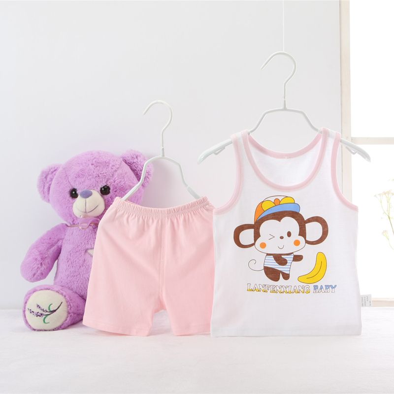 0-3 years baby vest & shorts suit summer use