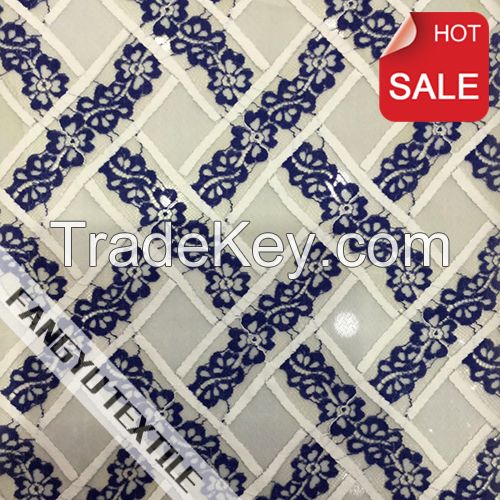 High Quality Jacquard Knitting Lace Fabric