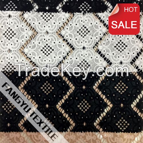 High Quality Geometric Lace for Garment Fabric