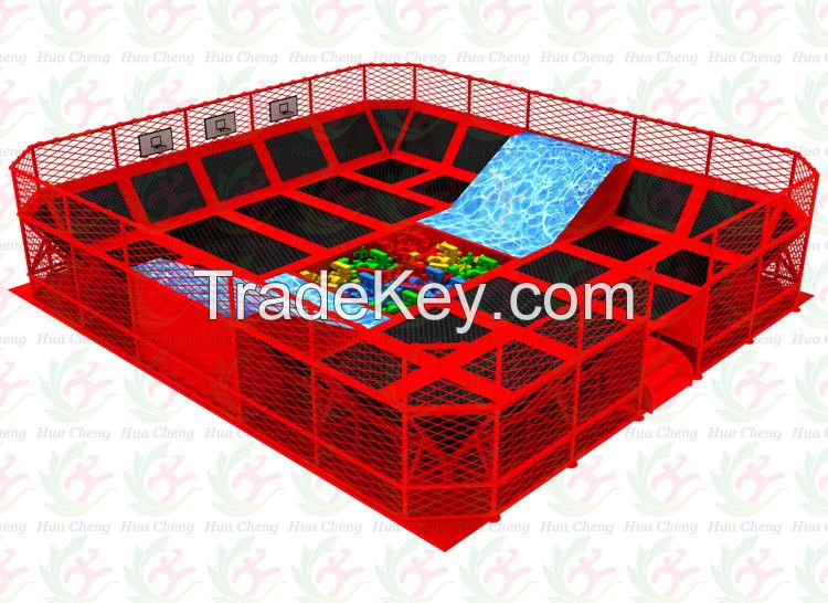 small indoor trampoline park jumpsport fitness trampoline