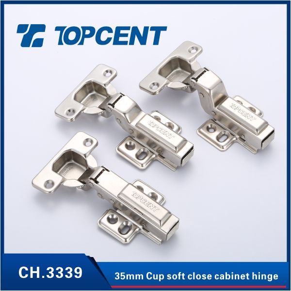 Soft close hydraulic hinge for furniture cabinet door
