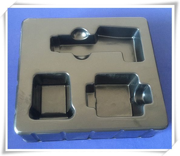 Black PVC blister packing tray