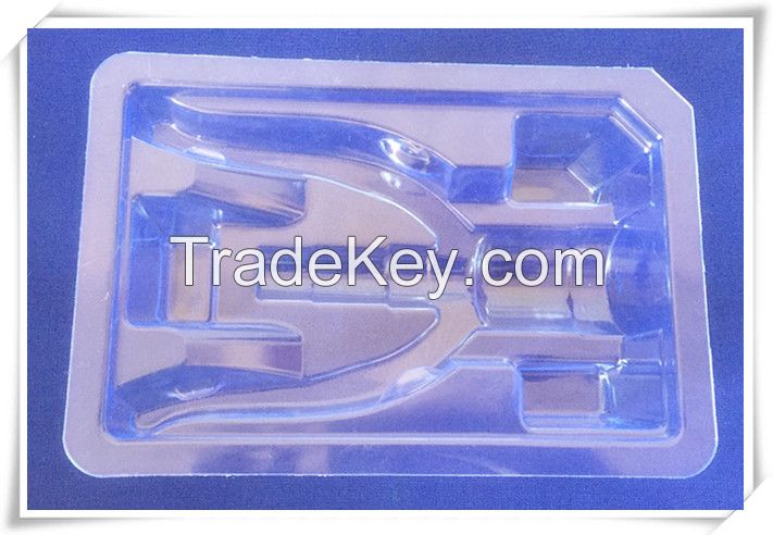 Clear PVC blister packing tray