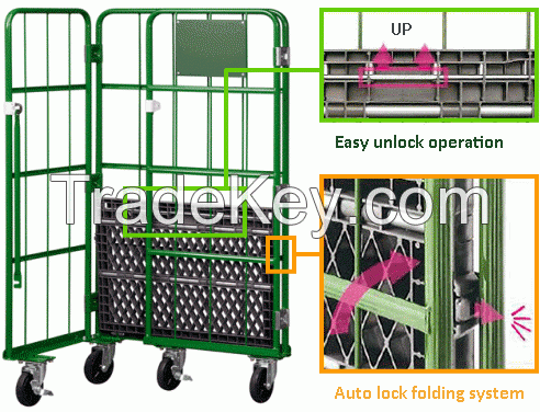 Nesting Roll Cage Containers, 450kg And 500kg Capacity