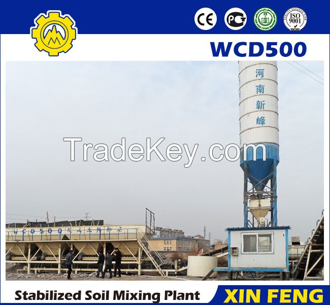 500t/h dry concrete batching plant / stabilized soil batching plant