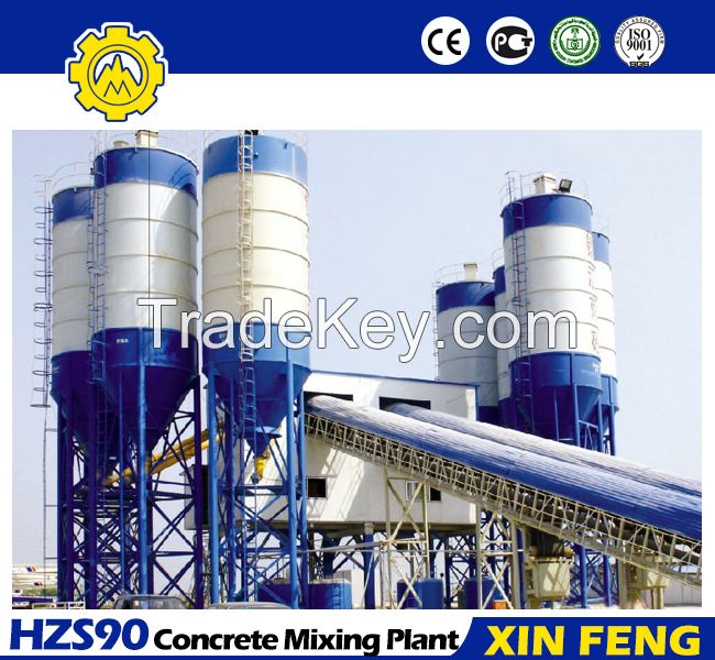 HZS90 concrete batching plant for sale