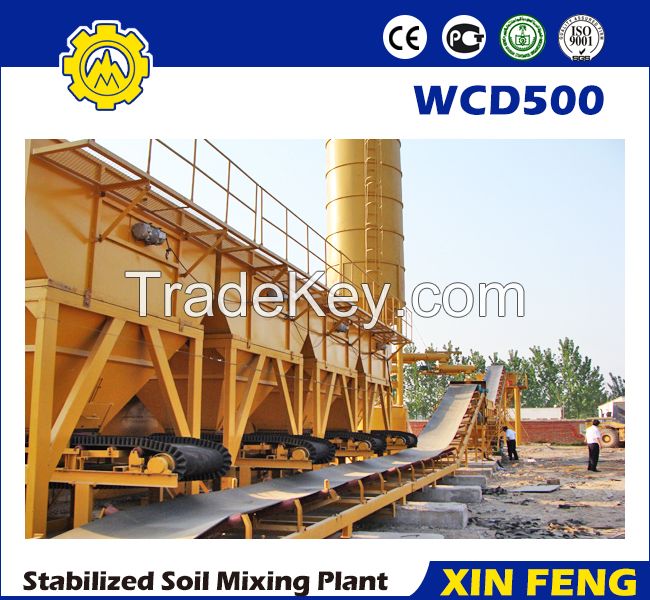 500t/h dry concrete batching plant / stabilized soil batching plant