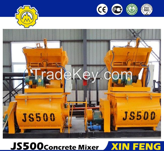 JS500 Concrete mixer price made in China
