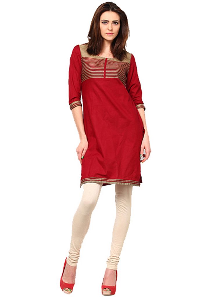 Red Patti Kurti for women and girl