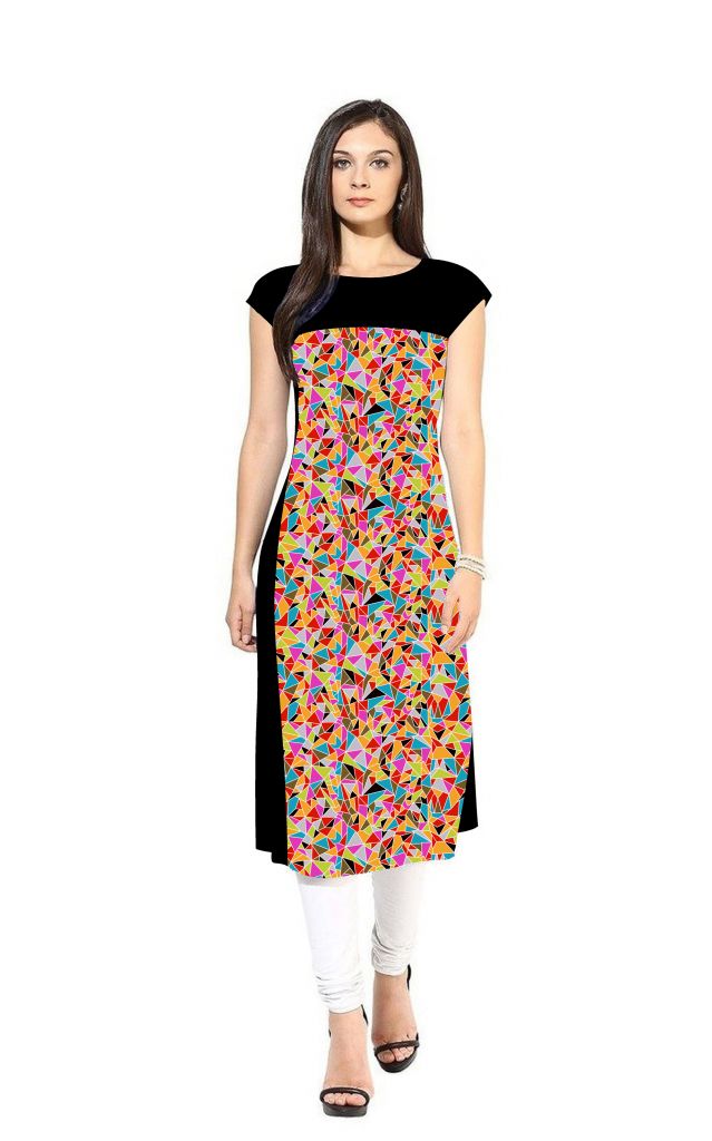 MULTICHECK GEOGRETTE + JAPAN fabrics kurti for women and girl