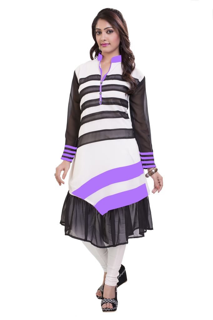 faux georgette designer kurti for women and girl