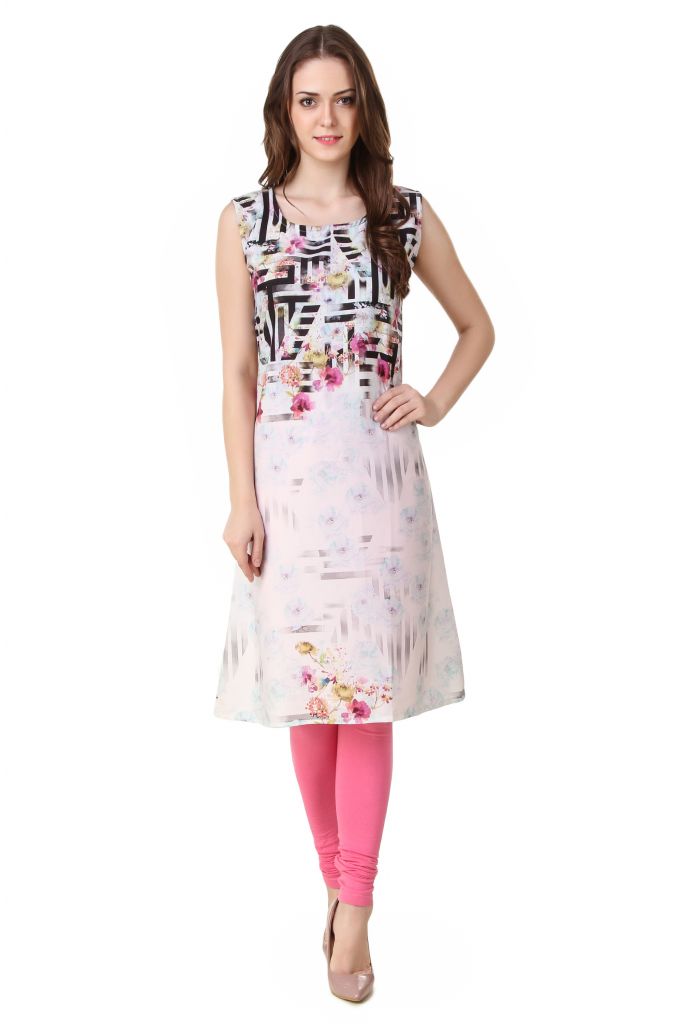 Graphical Flower Tunic for women and girl