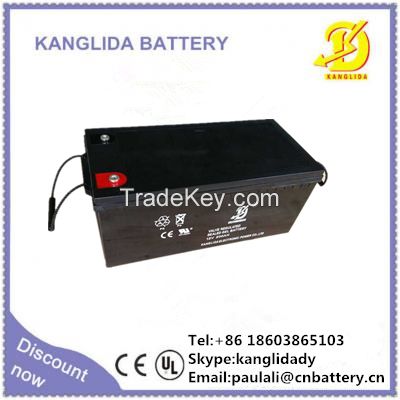 12v200ah rechargeable lead acid battery for solar system