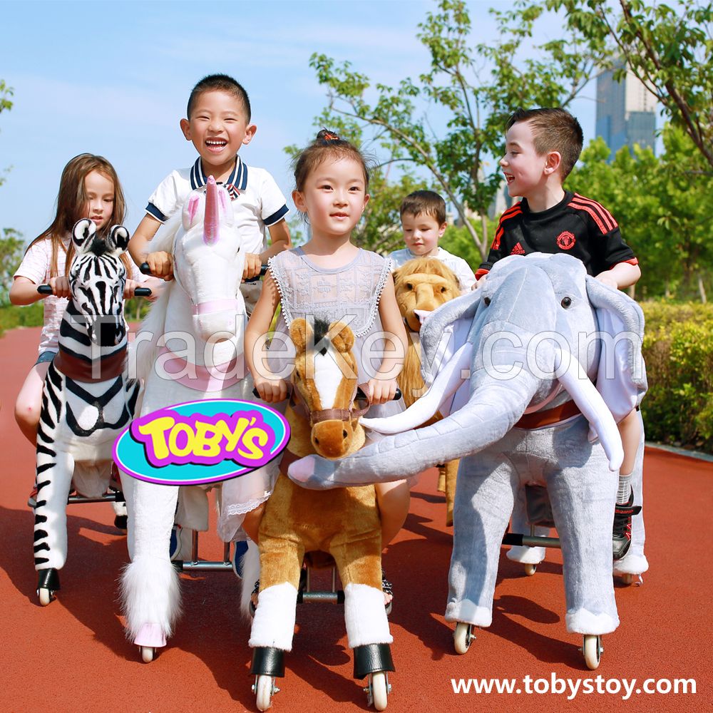 Tobys children ride on animal toy